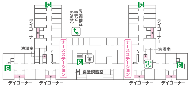 3・4・5階フロアマップ